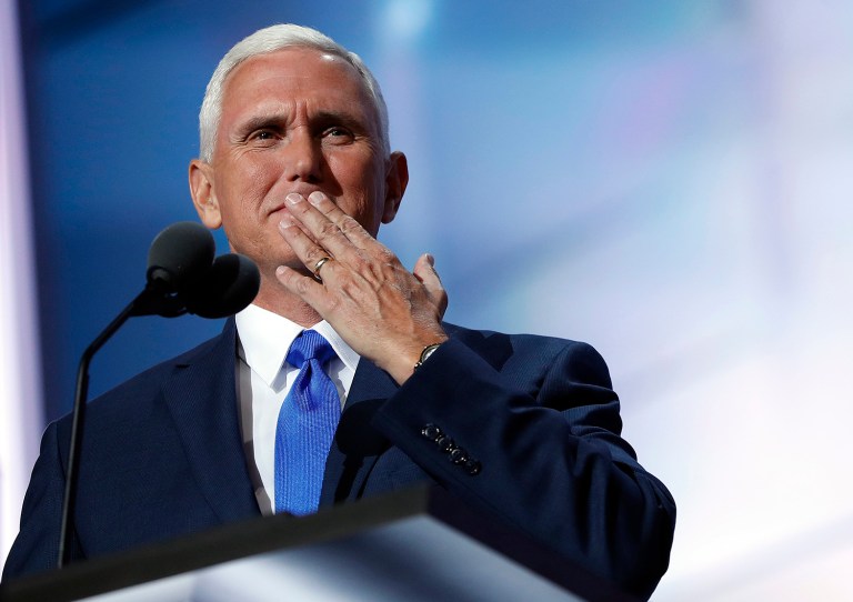 As Indiana governor, Pence accepted the Medicaid expansion with some modifications. (AP Photo/Mary Altaffer)