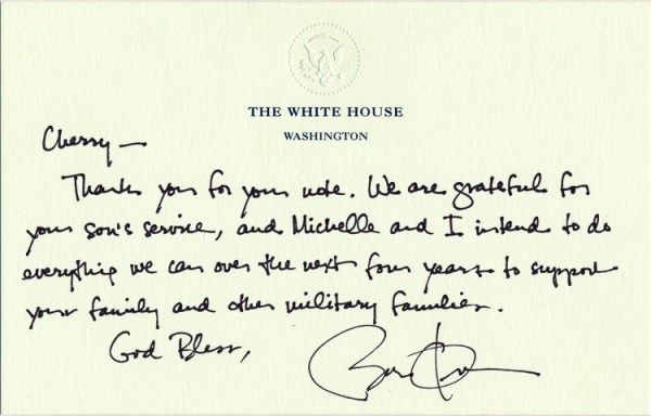 Vet’s mom forced to sell Obama letter to cover VA failures he promised to fix