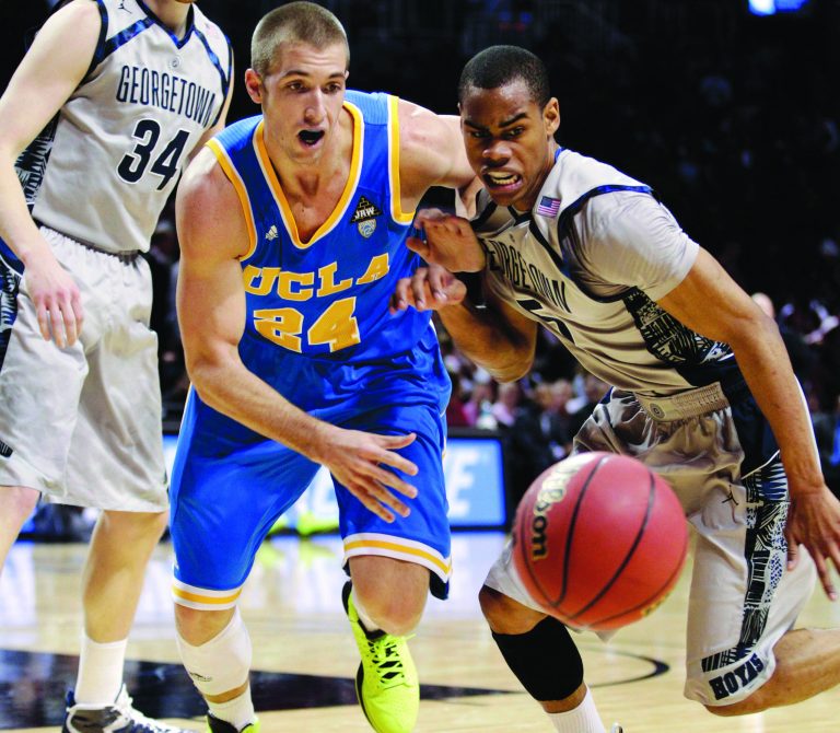 Frank Franklin II/AP
Guard Markel Starks and Georgetown have won six in a row to improve to No. 15 in the country after starting the season unranked.