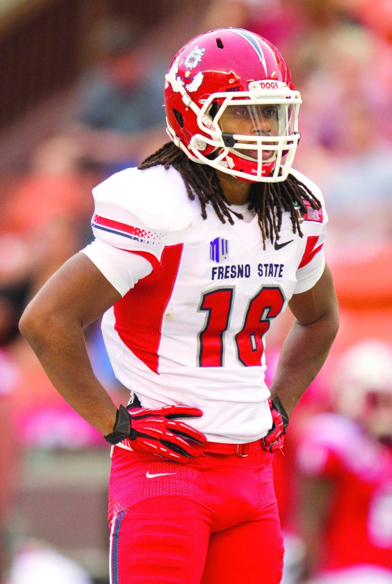 Eugene Tanner/AP
Safety Phillip Thomas led the country with eight interceptions for Fresno State.