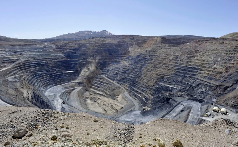   FILE - This April 4, 2012 file photo shows the Newmont Gold Quarry pit in Battle Mountain, Nev. While the U.S. government reaps billions of dollars in royalties each year from fossil fuels extracted from federal public lands and waters, it does not collect any royalties from gold, uranium or other metals mined from the same lands, Congressional auditors reported Wednesday Dec. 12, 2012. A Government Accountability Office report found that the federal government doesnât even know how much these so-called âhard rockâ mines produce from federal public lands in 12 Western states _ where most of the mining occurs. (AP Photo/The Reno Gazette-Journal, David B. Parker, file) NEVADA APPEAL OUT; NO SALES  