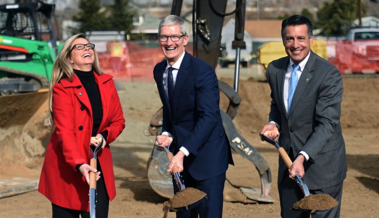 President Trump has now done what Tim Cook's predecessor, Steve Jobs unsuccessfully begged former President Barack Obama to do many years ago and it is paying off for the nation. (Andy Barron/The Reno Gazette-Journal via AP)