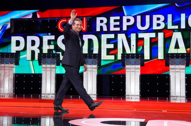 During a debate with Rubio on U.S. surveillance capabilities, Cruz went into detail on the new law. (AP Photo/Mark J. Terrill)