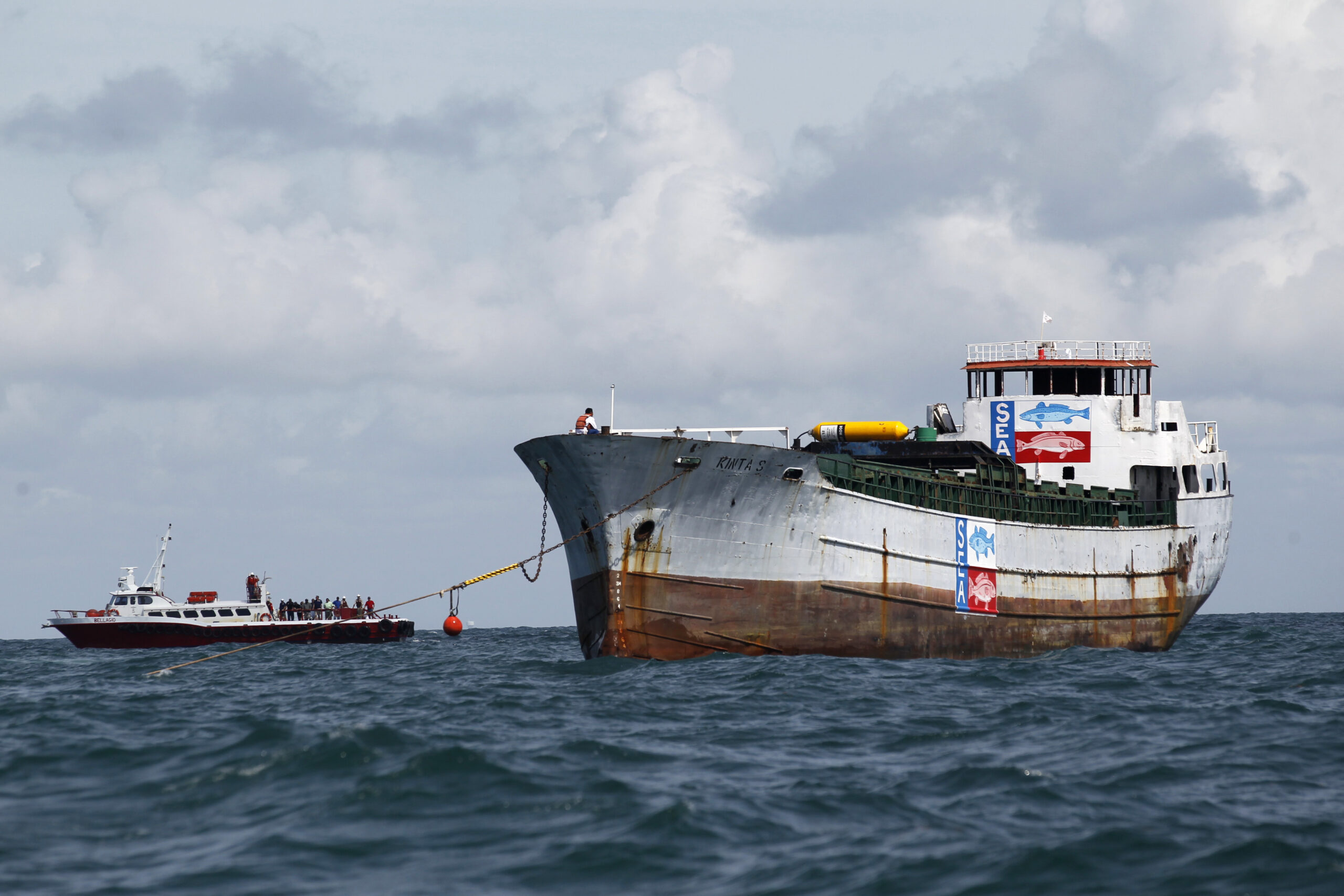 Freighter sunk off Texas coast for artificial reef