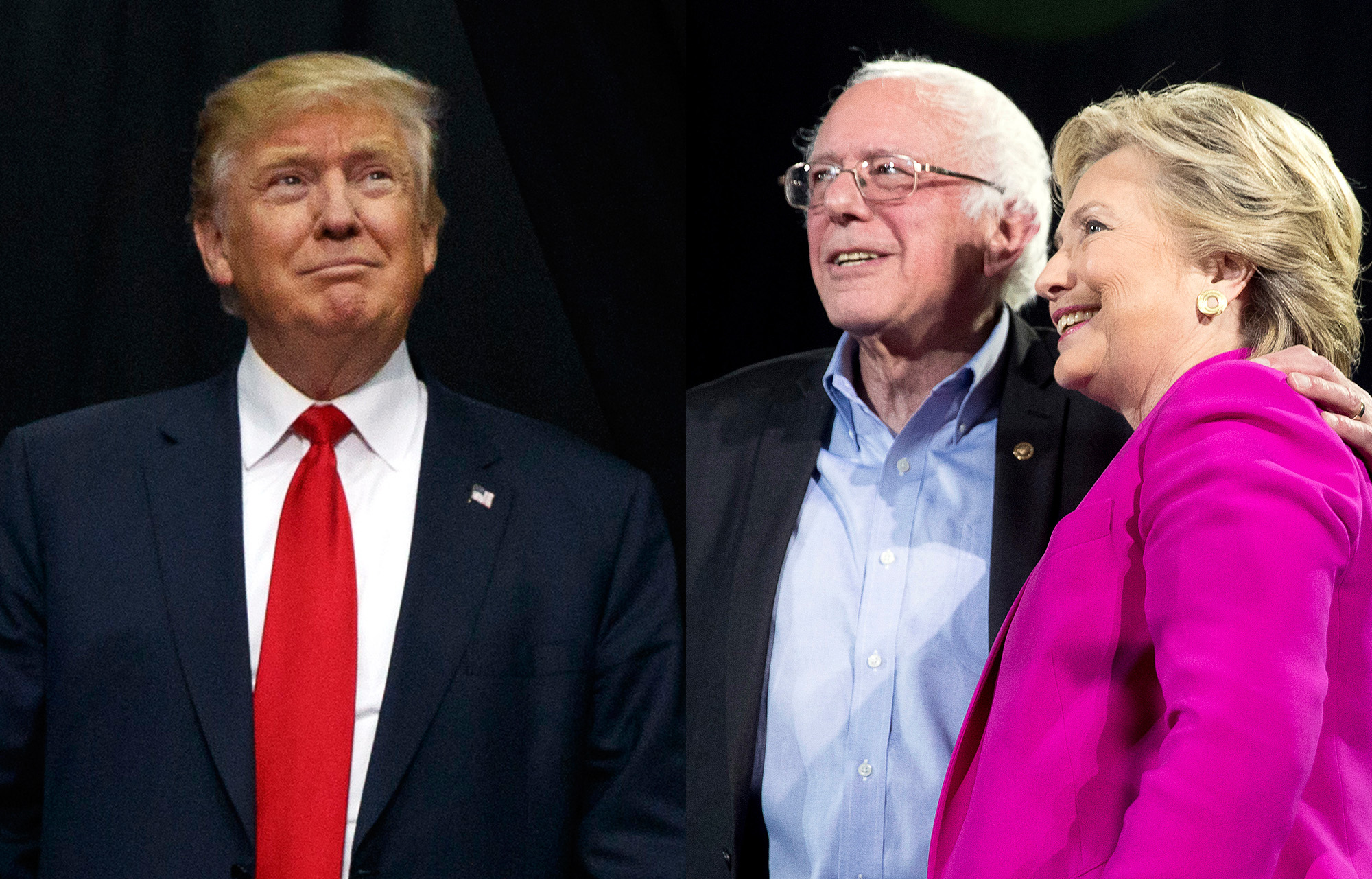 In final days, elected Democrats turn out to campaign for Clinton while Trump goes it alone