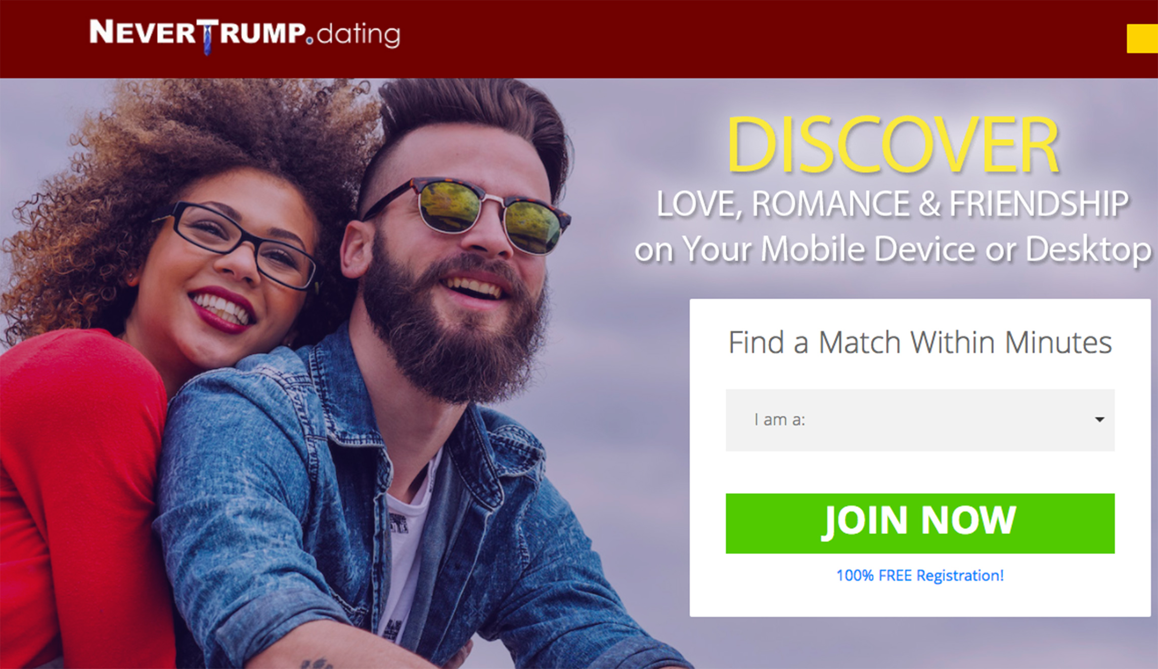 This new website gives Never Trumpers a ‘safe space’ to find love