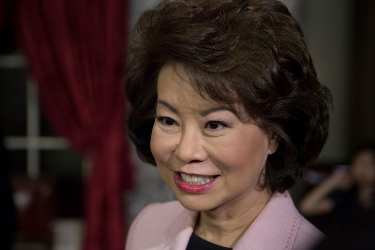 Former Labor Secretary Elaine Chao, who is also the wife of Senate Majority Leader Mitch McConnell, R-Ky., is resigning from the Bloomberg Philanthropies board because the foundation is stepping up its anti-coal donations. (Graeme Jennings/Examiner)