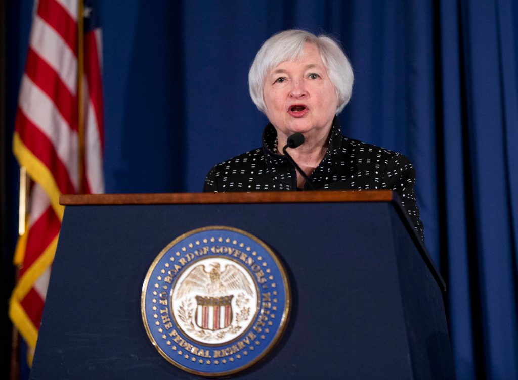 Yellen ‘looking forward’ to rate hikes, hints economy is ready