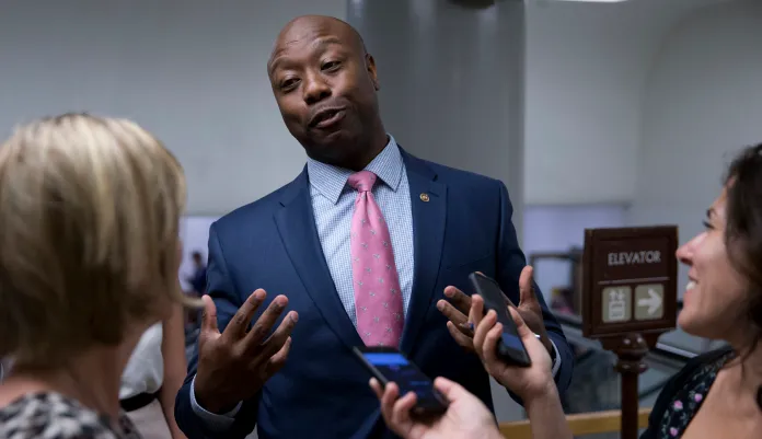Sen. Tim Scott, R-S.C., said he's read "every aspect" of the bill before it was fully formed. (AP Photo/Alex Brandon, File)