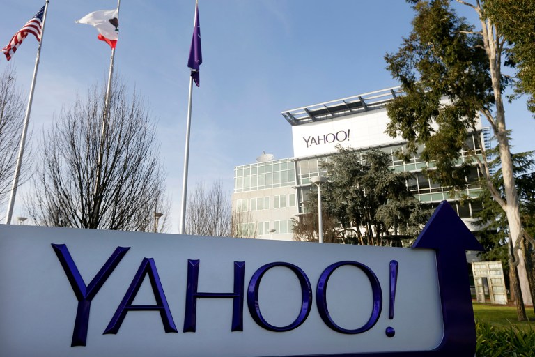Yahoo secretly came up with a program to help the federal government sift through all incoming emails received by its users. (AP Photo/Marcio Jose Sanchez, File)