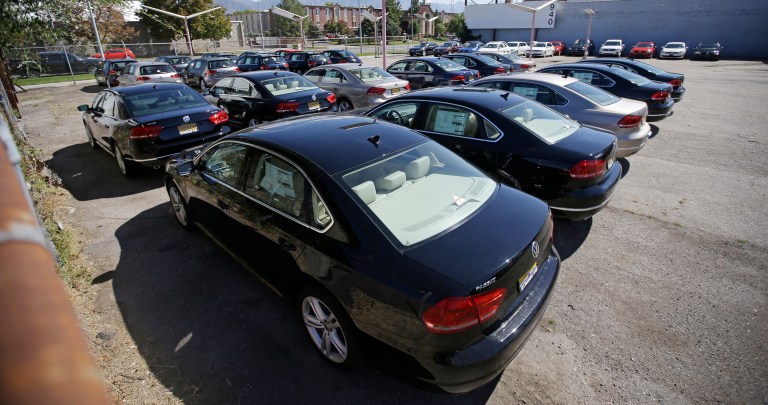 German auto-giant Volkswagen has reportedly reached a deal with the U.S. government to buy back or fix nearly 80,000 of its cars equipped with software meant to intentionally deceive regulators and cheat federal emission standard. (AP Photo/Rick Bowmer, File)