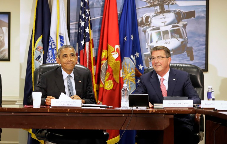 It seems odd for President Obama's defense secretary, Ash Carter, to lobby against an increase to his own budget, but there's more to this controversy than meets the eye. (AP Photo/Jacquelyn Martin)