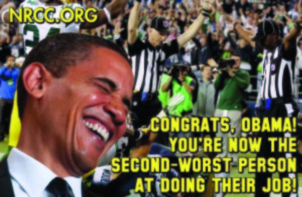GOP compares Obama to horrible NFL refs