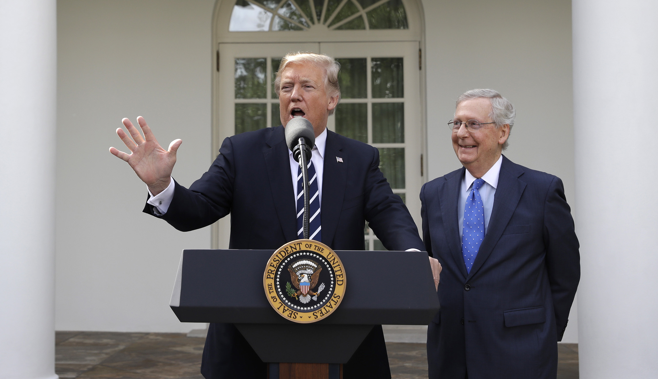 Trump hedges on getting tax reform this year