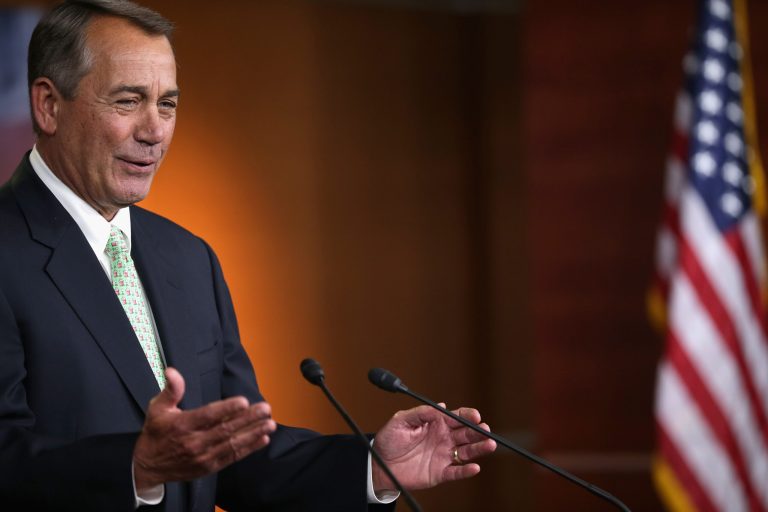A group aligned with Ohio Republican John Boehner is thanking the House speaker's allies for supporting him this week during a crucial vote to maintain funding for the Department of Homeland Security. (Getty Images)