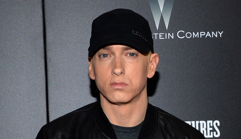 Rappers, celebrities, and members of the media praised rapper Eminem after he unleashed a fiery four-and-a-half-minute freestyle takedown of President Trump. (Photo by Evan Agostini/Invision/AP, File)