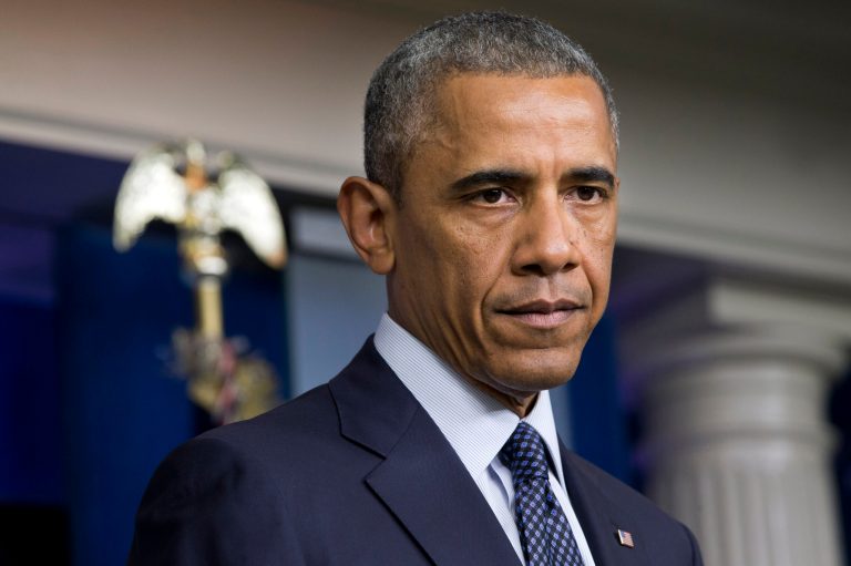 President Obama pauses as he speaks about foreign policy and escalating sanctions against Russia in response to the crisis in Ukraine in the James Brady Press Briefing Room at the White House in Washington on July 16. (AP/Jacquelyn Martin)
