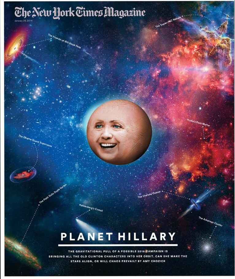 Political world in orbit over NYT’s ‘Planet Hillary’ cover