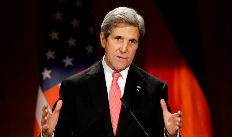 —œThere are a lot of leaders still in the United States,—£ said Secretary of State John Kerry. (AP Photo/Markus Schreiber)