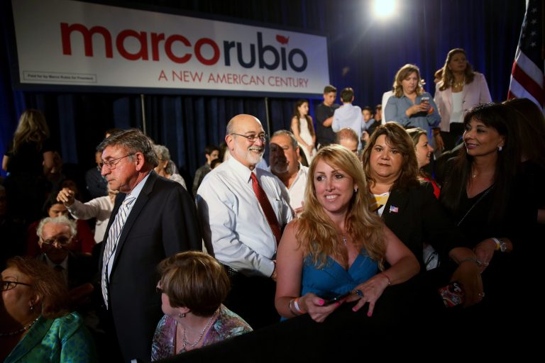 MIAMI, FL - APRIL 13: People wait for the arrival of U.S. Sen. Marco Rubio (R-FL) who is expected to announce his candidacy for the Republican presidential nomination during an event at the Freedom Tower on April 13, 2015 in Miami, Florida. Rubio would be one of three Republican candidates to announce their plans on running against the Democratic challenger for the White House. (Photo by Joe Raedle/Getty Images)