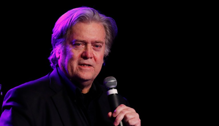 Steve Bannon, the former chief strategist to President Trump, requested a fence for his rowhouse in Washington, D.C. for security reasons. The D.C. Historic Preservation Office did not approve the request. (AP Photo/Paul Sancya)