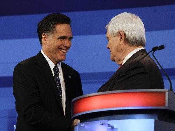 In debate, Romney lets others do the attacking