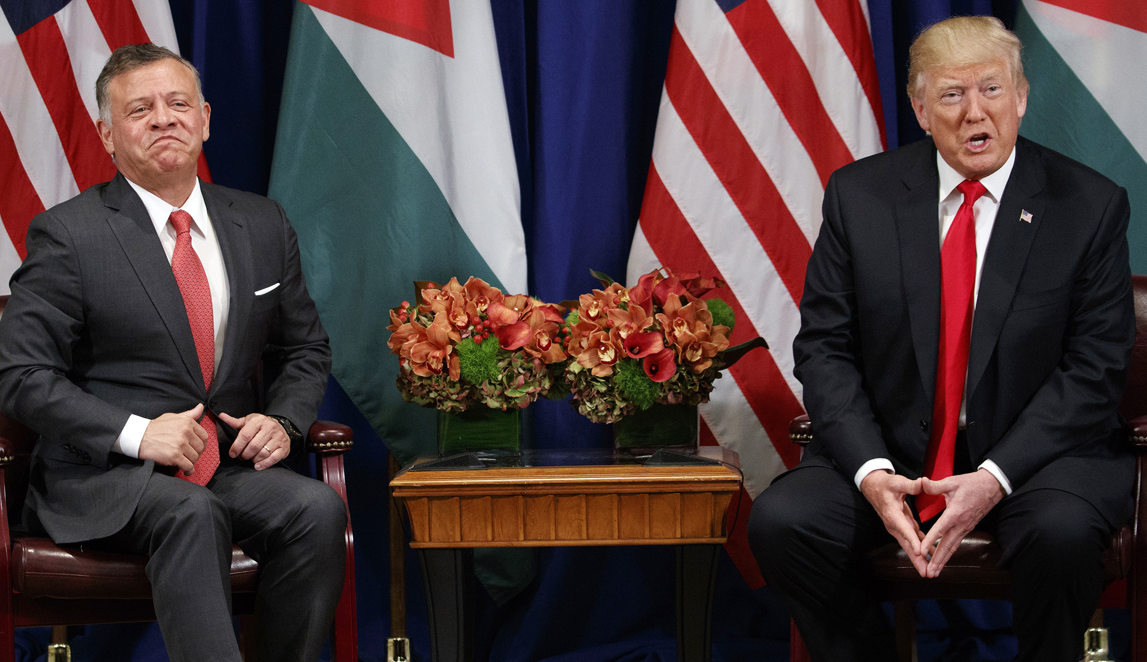 Trump thanks king of Jordan for accepting Syrian refugees