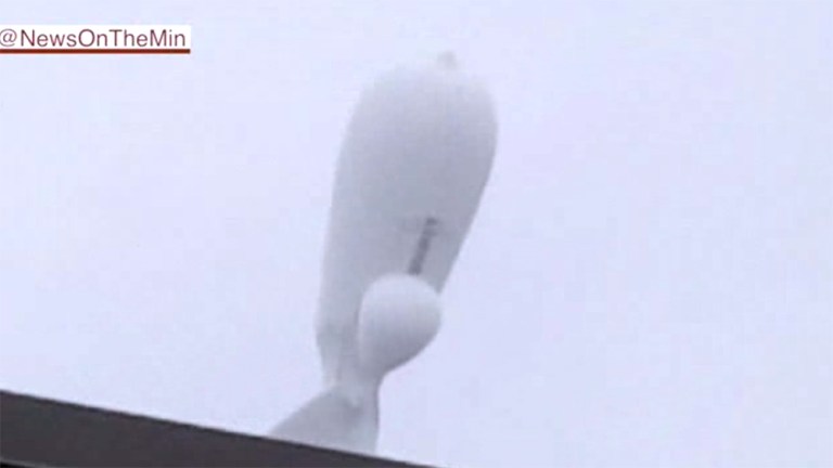 The infamous military surveillance blimp that broke loose from its post at Aberdeen Proving Ground in Maryland last fall has been cleared to fly again. (Screenshot)