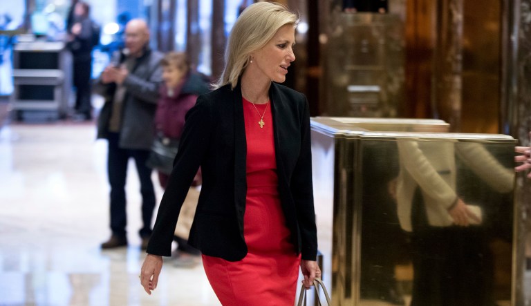 Radio Host Laura Ingraham is a longtime Fox News contributor and supporter of Donald Trump. (AP Photo/Andrew Harnik)