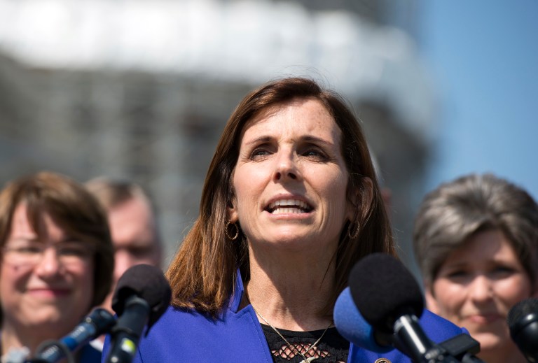 Under the bill filed by Rep. Martha McSally it would be illegal for troops to post identifiable nude photos on social media without first getting consent from the person pictured. (AP Photo/Molly Riley)