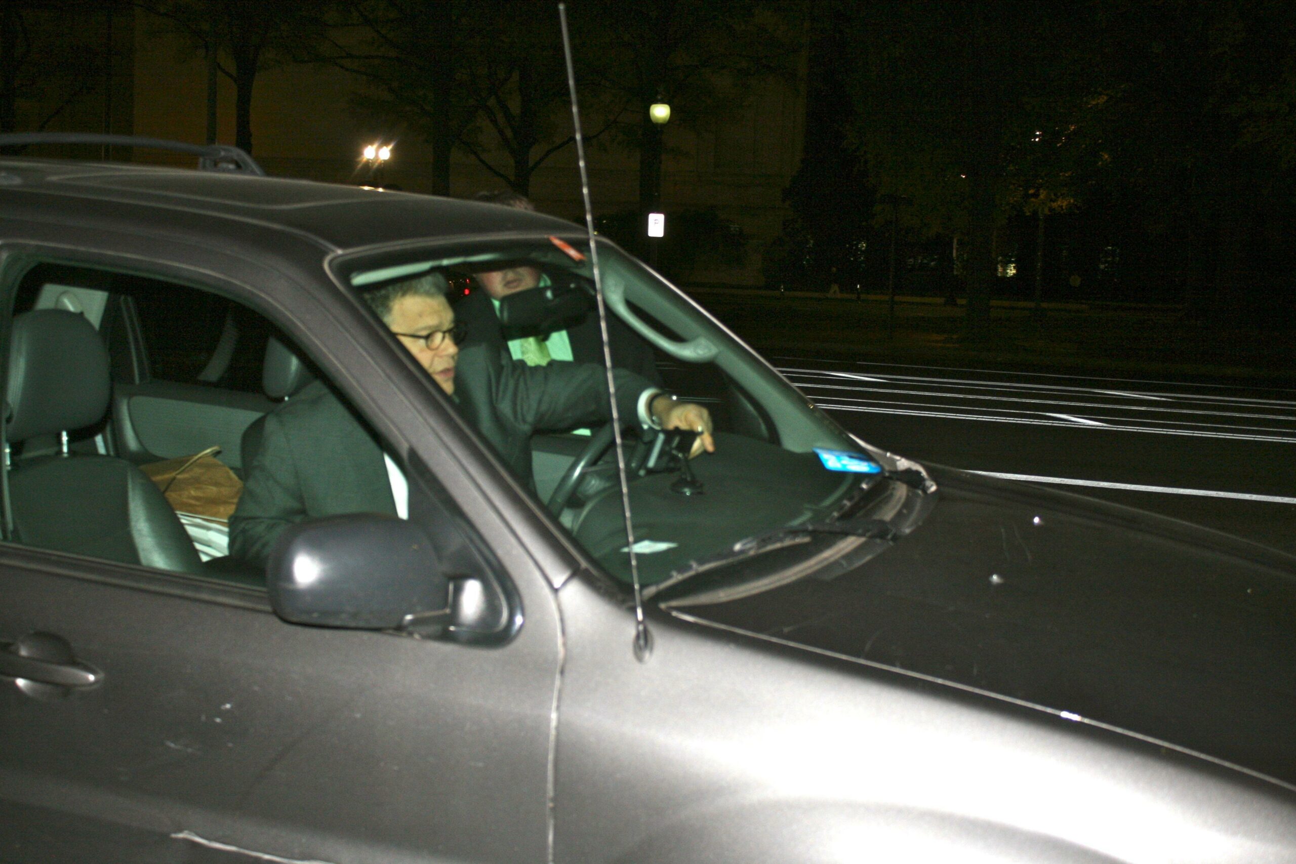 Sightings: Franken drives himself, in a hybrid