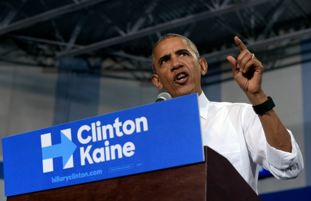 Obama hammers Rubio in his home state for supporting Trump