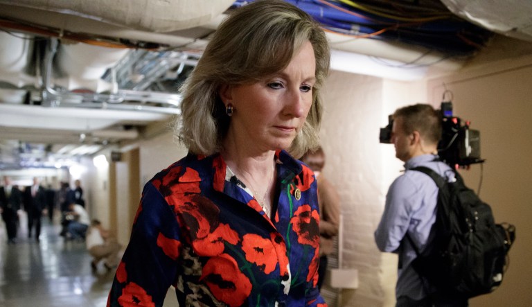Rep. Barbara Comstock, R-Va., has come under attack for her affiliation with the Independent Women's Forum, a nonprofit that advances conservative perspectives on women's issues. (AP Photo/J. Scott Applewhite, File)