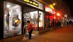 Protesters smash windows in 2nd violent night near St. Louis