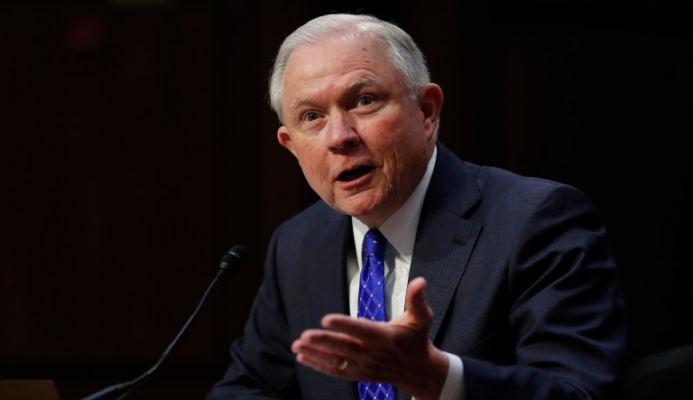 Attorney General Jeff Sessions testifies before the Senate Judiciary Committee on Capitol Hill in Washington, Wednesday, Oct. 18, 2017.