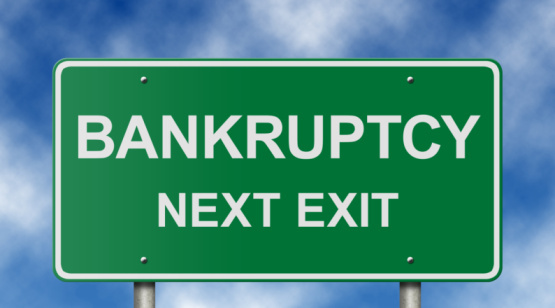 Bankruptcy Next Exit Sign