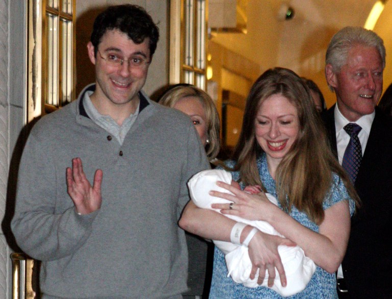Chelsea Clinton, daughter of former President Bill Clinton and 2016 Democratic presidential front-runner Hilary Clinton, announced on Twitter Monday she's expecting her second child. (AP Photo/William Regan)