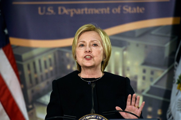 Since Hillary Clinton's loss, she seems determined to spend the next twenty years lamenting. (AP Photo/Sait Serkan Gurbuz)