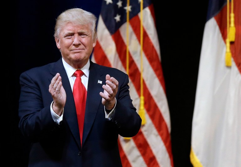 Presumptive Republican nominee Donald Trump's presidential campaign raised $26 million in the month of June. (AP Photo/Gerry Broome)