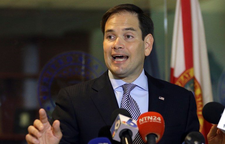 Sen. Marco Rubio, R-Fla., wants the federal government to help improve a Miami Beach jetty a Major League Baseball pitcher was killed in a boating accident. (AP Photo/Lynne Sladky)
