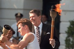 Who was the first U.S. president to attend the Olympics?