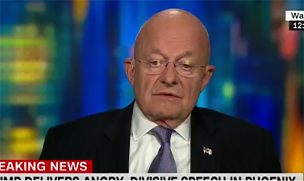 James Clapper: Trump’s access to nuclear codes is ‘pretty damn scary’