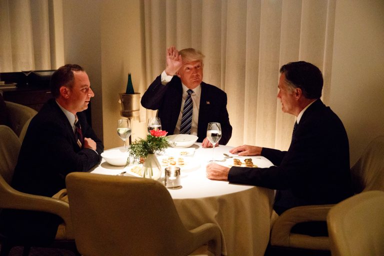 Reince Priebus divulged details about the trio's meeting on Tuesday. (AP Photo/Evan Vucci)