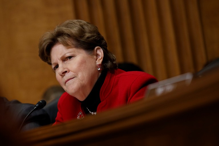 Sen. Jeanne Shaheen, D-N.H., planned to travel to Russia on Jan. 11 with Sens. Ron Johnson, R-Wis., and John Barrasso, R-Wyo., before being told she was not welcome. Johnson and Barrasso canceled their trips in solidarity. (AP)