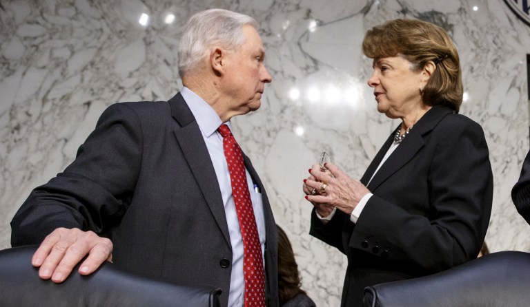 Sessions told lawmakers during congressional testimony in January he wasn't aware of any communications between members of the Trump campaign and Russian government officials. (AP Photo/J. Scott Applewhite)