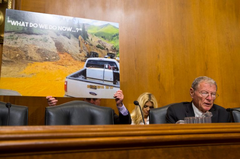 Senate Environment and Public Works Committee Chairman Sen. Jim Inhofe, R-Okla. says the federal government must support state governments in providing adequate drinking water. (AP Photo/Evan Vucci)