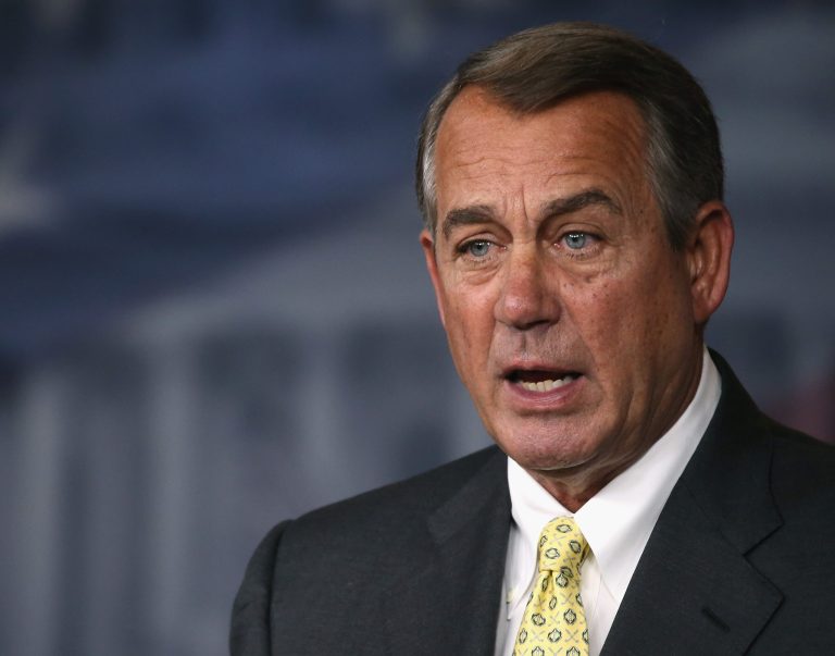 House Speaker Boehner John Boehner speaks to the media during a news conference at the U.S. Capitol April 30, 2015 in Washington. (Photo by Mark Wilson/Getty Images)