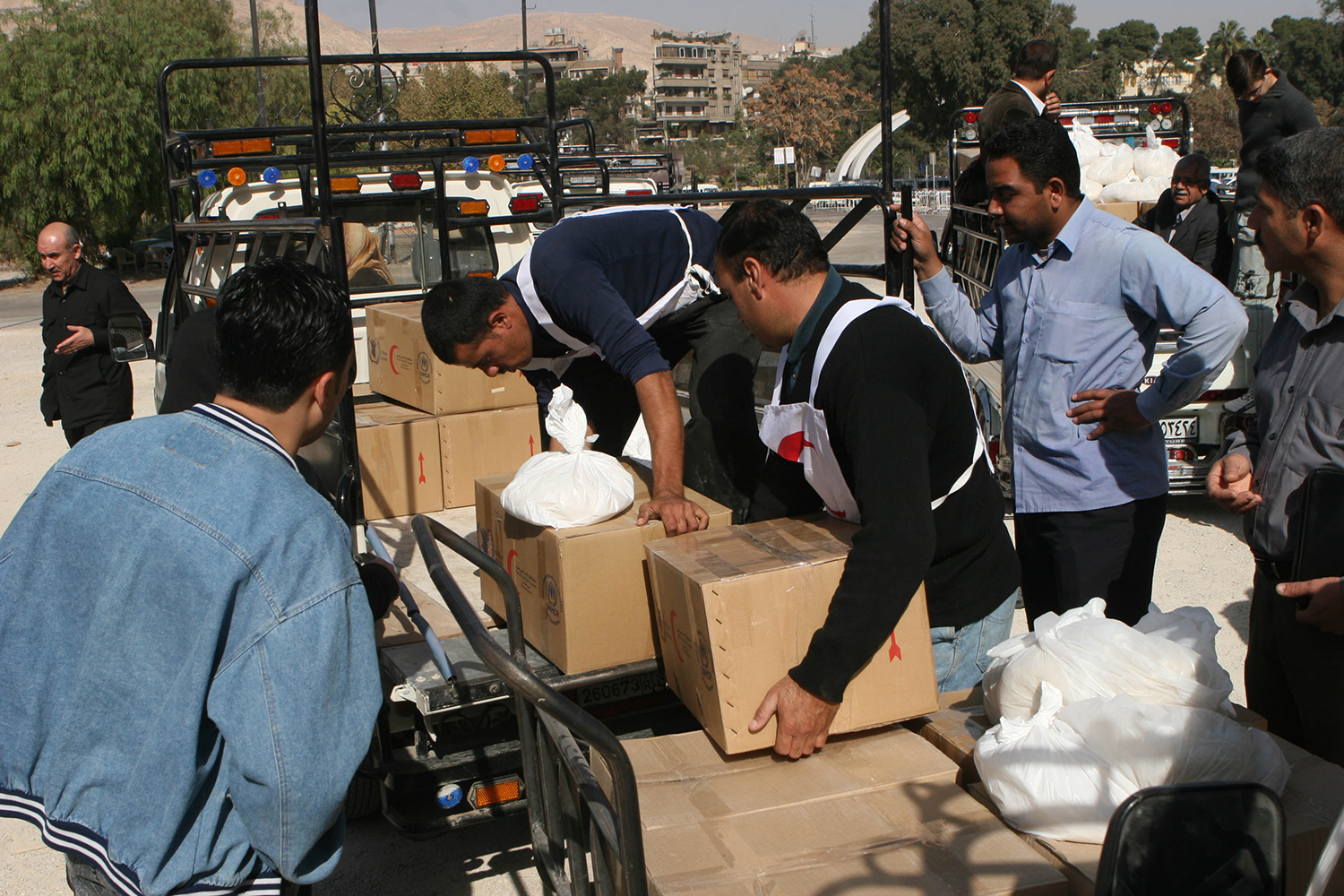 U.N. cancels aid to Syria after strike