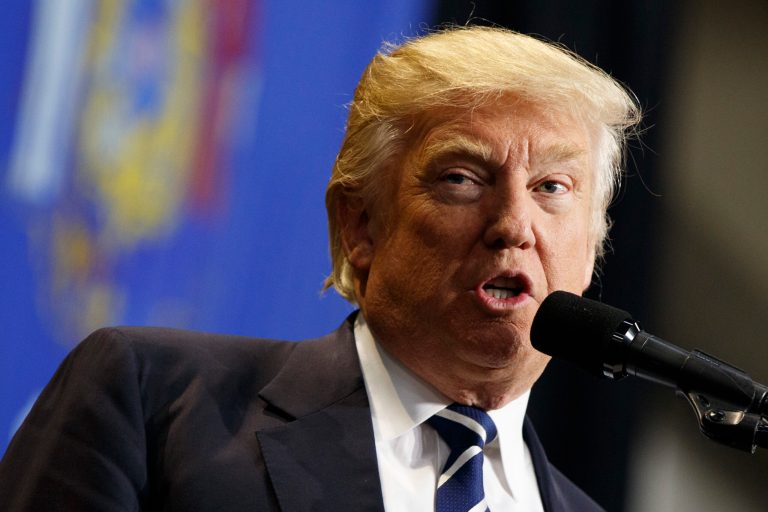 His moves look like a good cop, bad cop routine. (AP Photo/Evan Vucci)