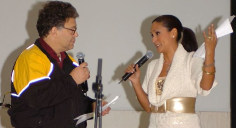 Tweeden alleged Franken forcibly kissed her while they were practicing their skit before performing for the troops during their USO tour in December 2006. (Spc. Creighton Holub/DIVIDS)